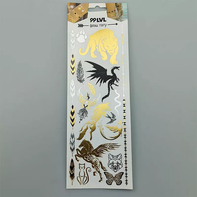 Arany fólia tetováló matrica